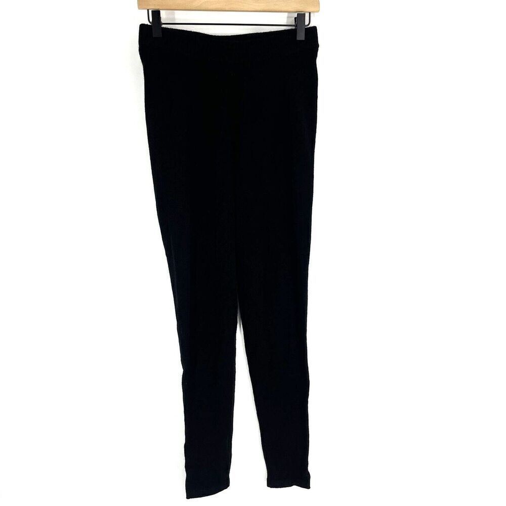 Amicale Pants Size XS Women Black Joggers Cashmere High Rise Tapered Leg Pull On